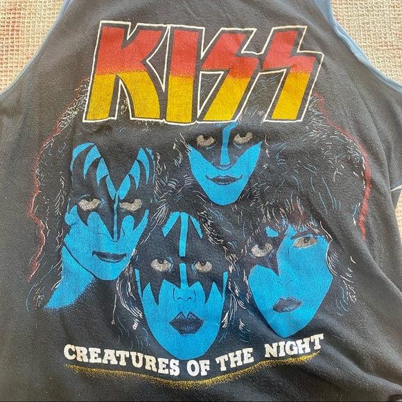 RARE Vintage KISS 1983 Creatures of the Night shirt - Picture 4 of 8